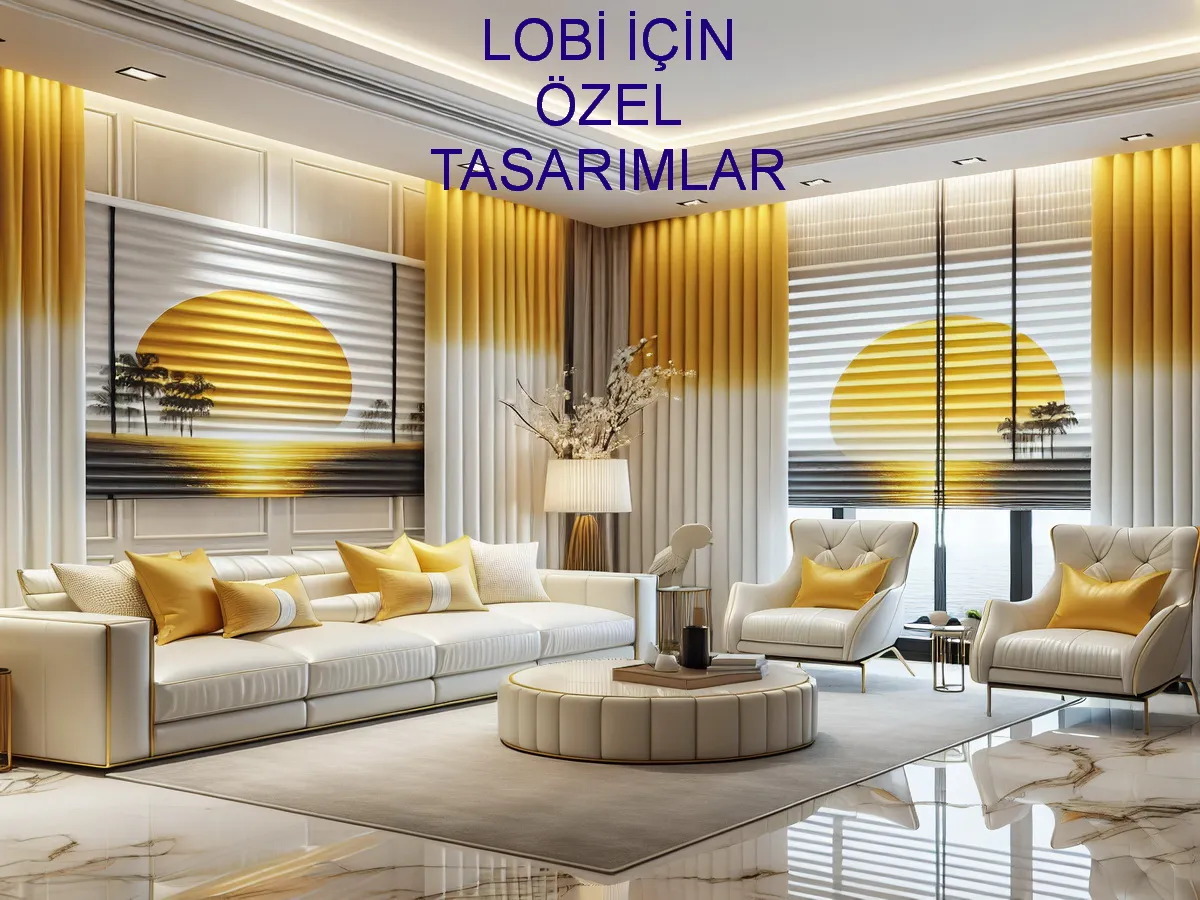OTEL LOBİ – SPA – RESTORANT – SAHNE  – DÜĞÜN Perdeleri
