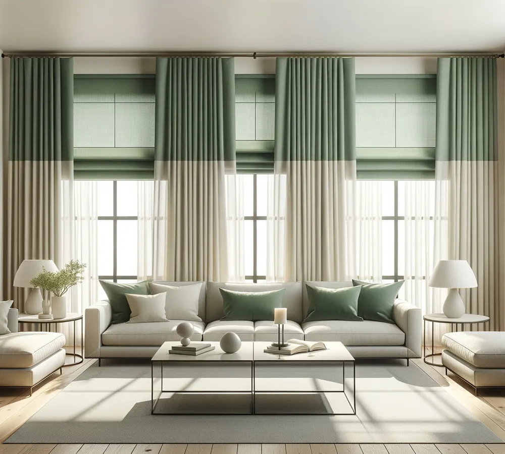 OTEL İKİ RENKLİ İKİ YÜZLÜ PERDELER