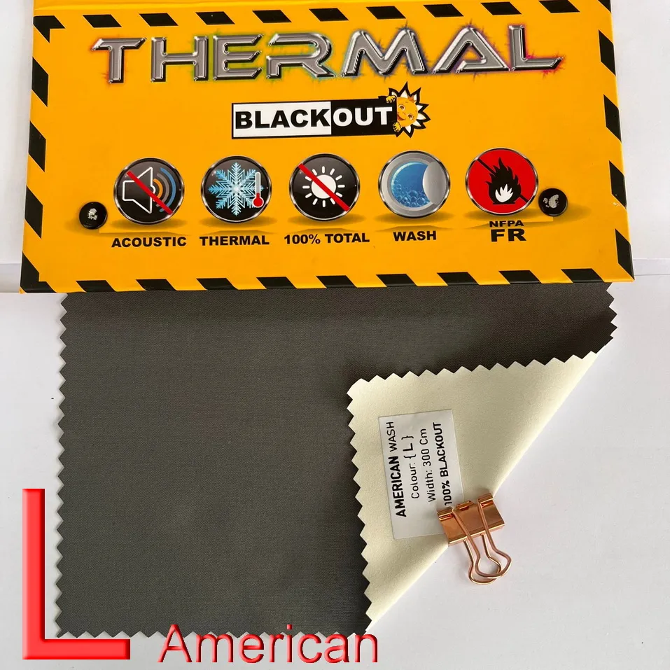 Termal Düz Saten Blackout Karartma Perde Kartelası